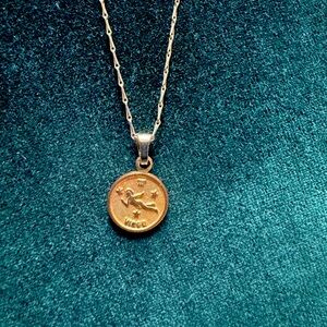 Delicate Virgo Gold Necklace
